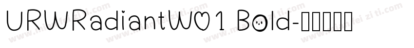 URWRadiantW01 Bold字体转换